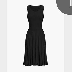 Commense: Ribbed Pleated Tank Dress